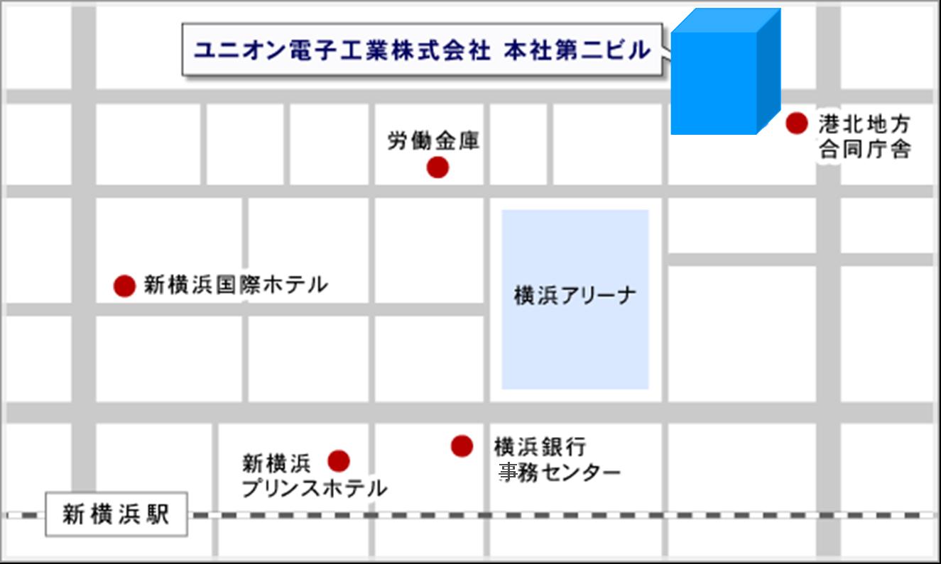 ユニオン電子工業株式会社 本社第2ビル 地図